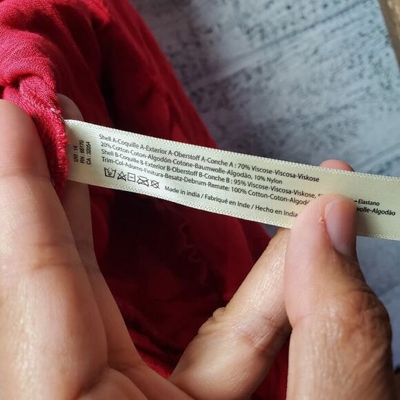 Free people Adella Maxi Bright Red Maxi Crochet Lace Dress Size Small - Picture 6 of 14